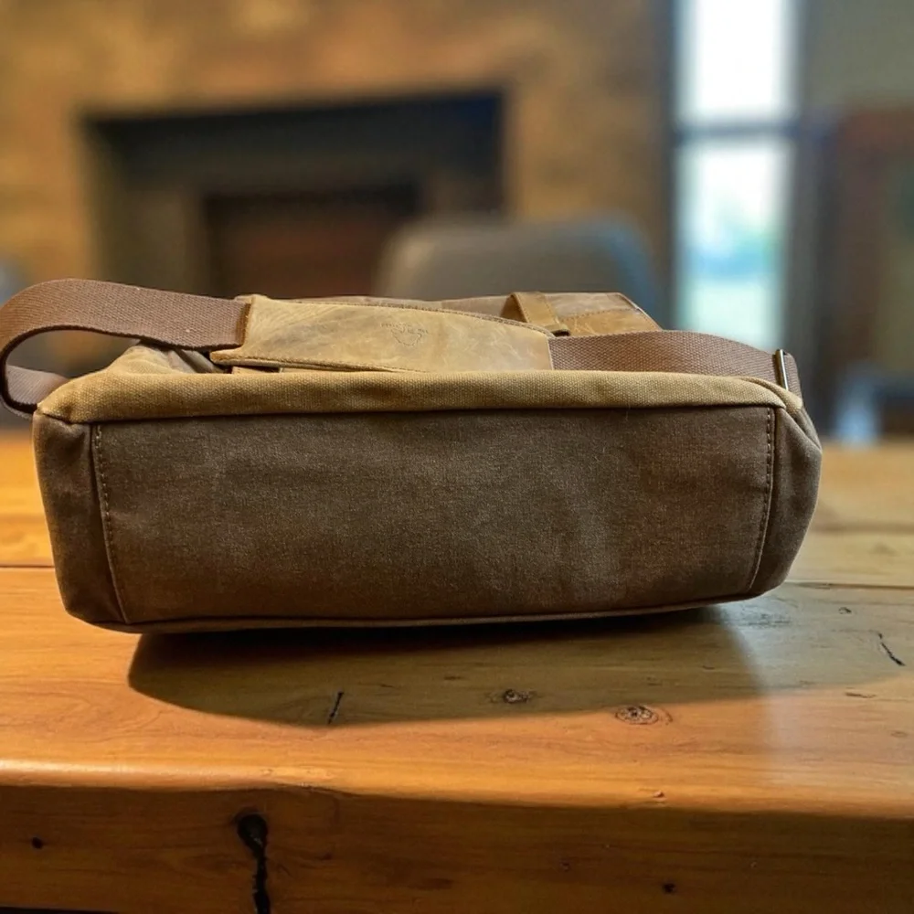 TSD Stylish Brown Leather Messenger Bag
